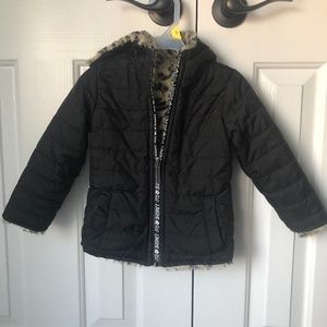 Reversible toddler winter coat
